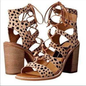 Dolce Vita Lyndon Calf Hair Lace Up Sandal - 7